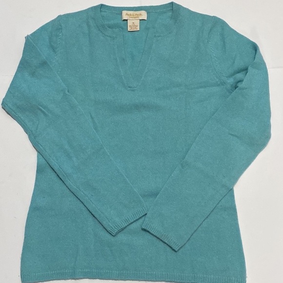PECK & Peck 💯 Cashmere V-Neck Sweater Size M - Picture 10 of 13
